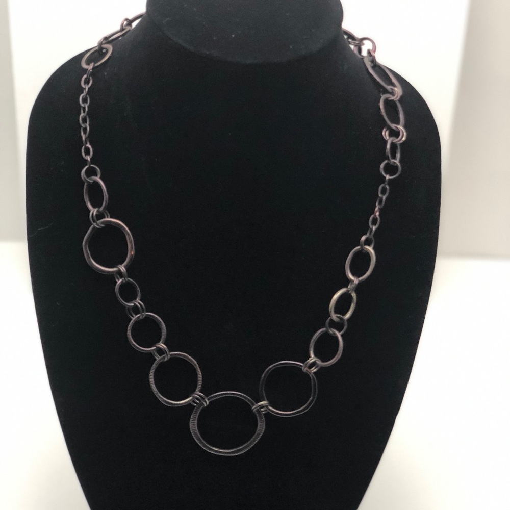 Lia Sophia chocolate loop necklace piece